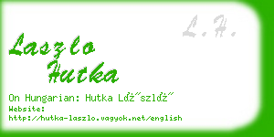 laszlo hutka business card